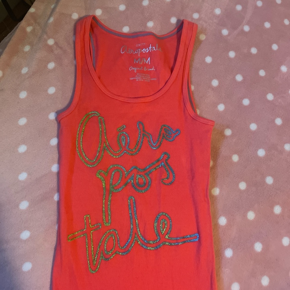 Aeropostale Bright Coral Tank Top